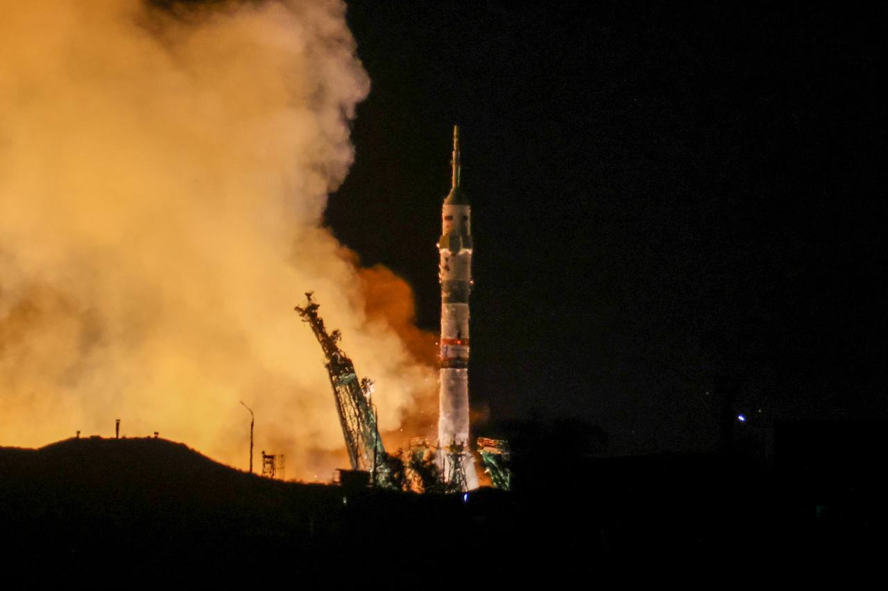С Байконура улетела ракета на МКС С Байконура улетела ракета на МКС