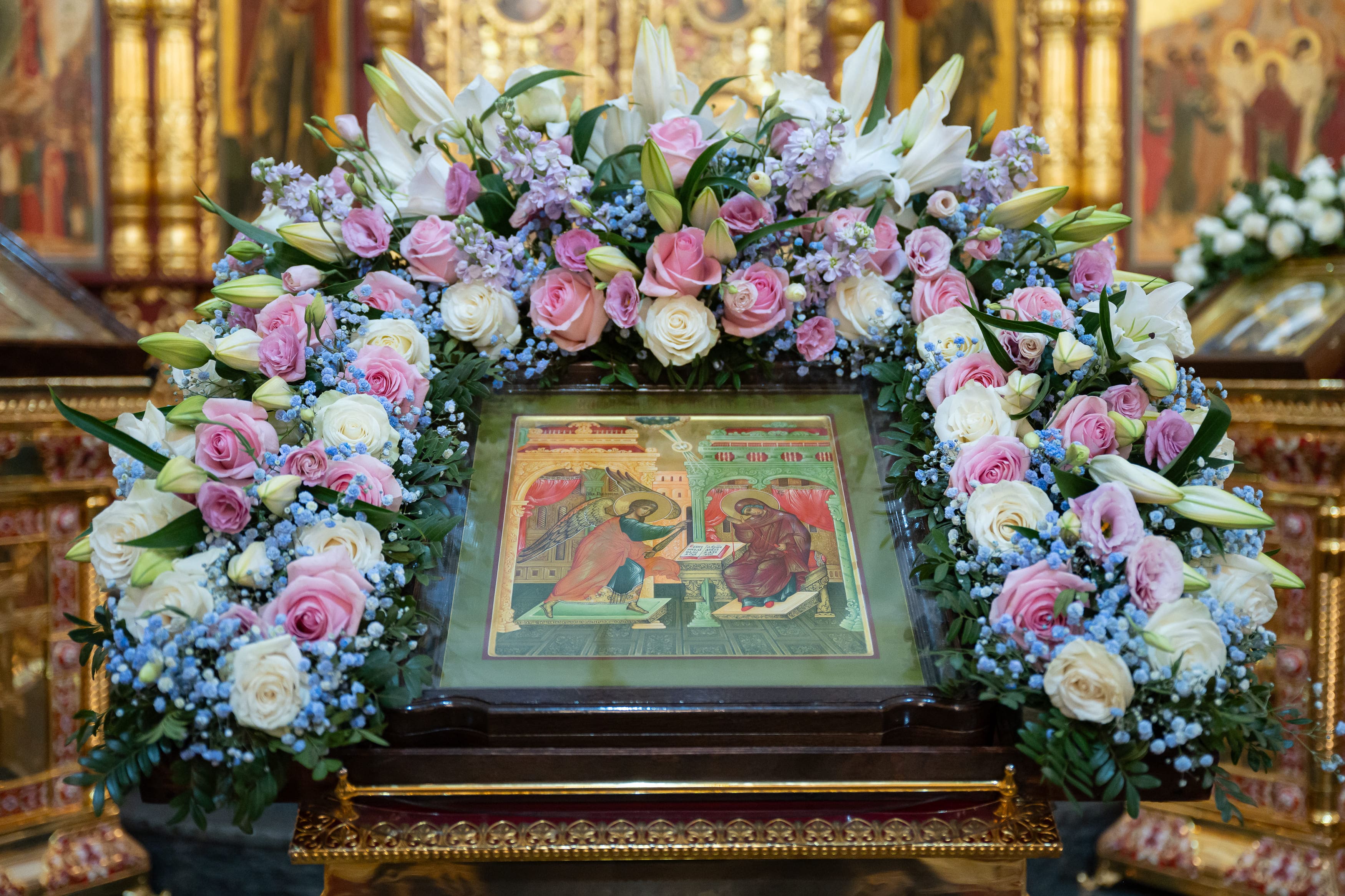 Благовещение Пресвятой Богородицы: фоторепортаж из Вознесенского собора