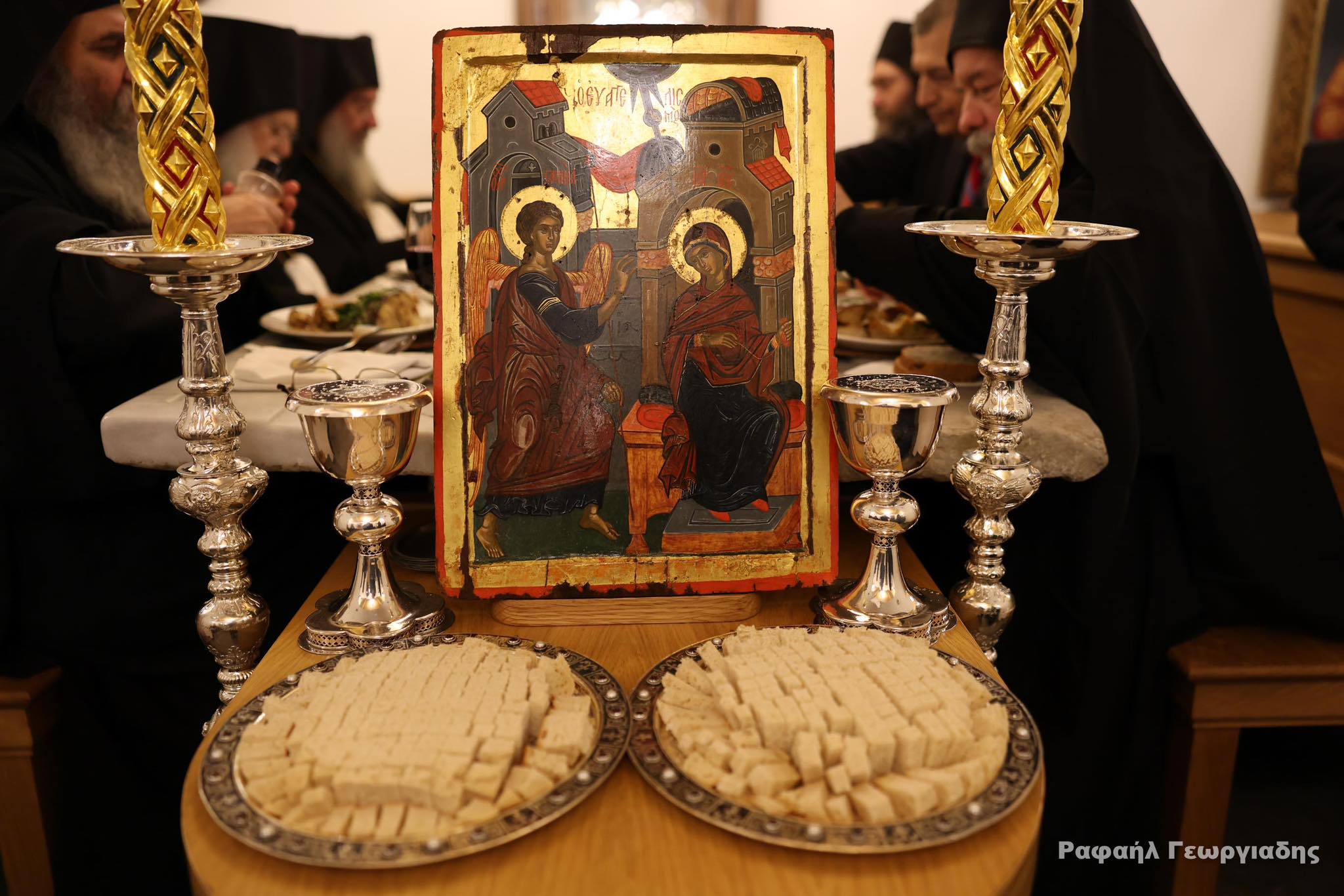 Праздник Благовещения: атмосферные снимки из Ватопедского монастыря Афона