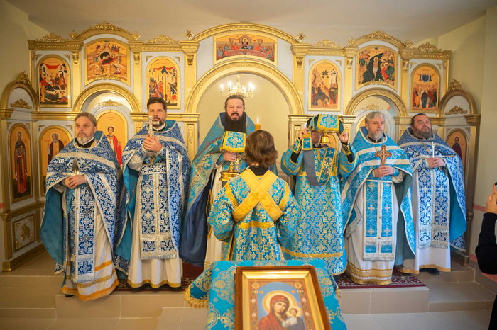 Первая после реконструкции Литургия состоялась в храме Костанайской области 