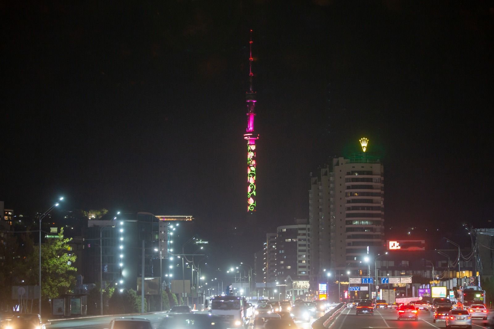 На день города запустят праздничное освещение телевышки «Кок Тобе»