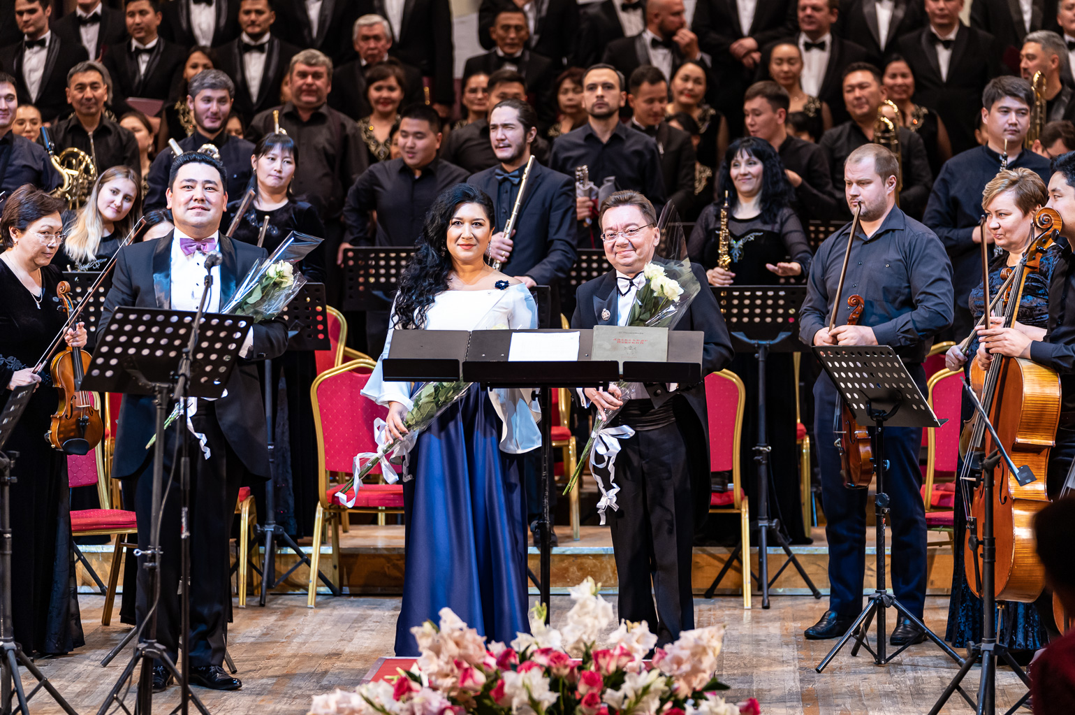 Три ведущих музыкальных коллектива Казахстана впервые исполнили в Алматы кантату композитора С. Прокофьева «Александр Невский»