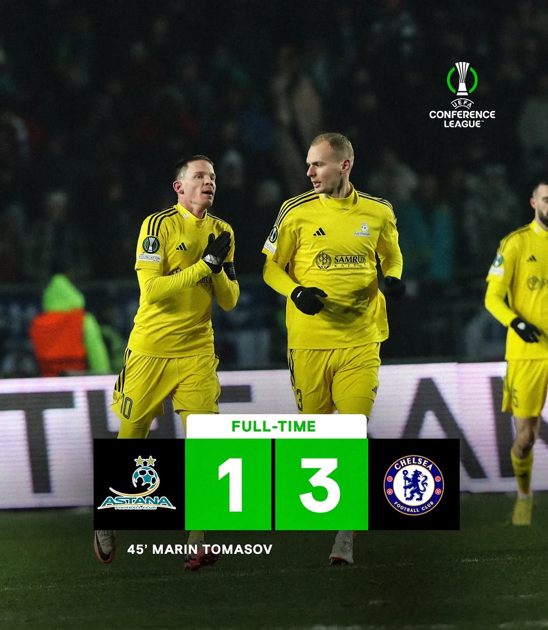 «Астана» проиграла «Челси» 