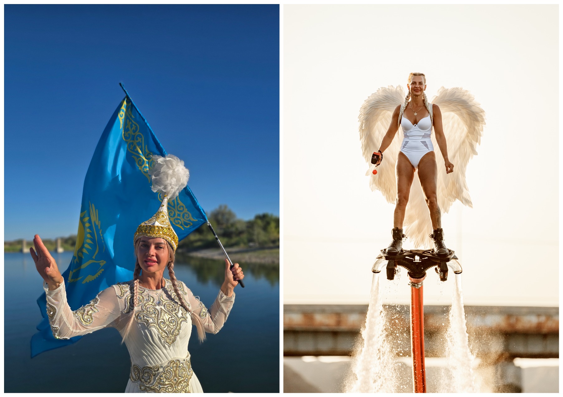 «Водная стихия - моя любовь» - казахстанка покорила полетом на Flyboard в национальном костюме «Водная стихия - моя любовь» - казахстанка покорила полетом на Flyboard в национальном костюме