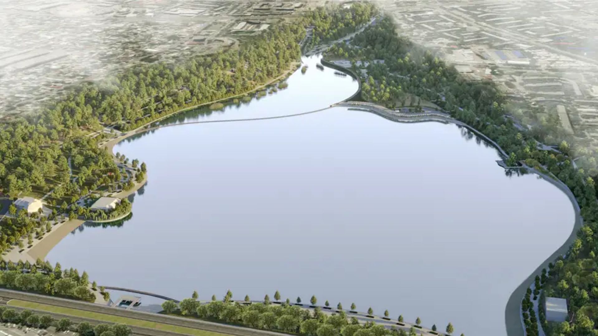 Территорию вокруг озера Сайран благоустроят до конца 2024 года