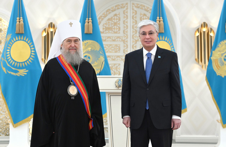 Президент Токаев отметил заслуги Православной Церкви перед республикой Президент Токаев отметил заслуги Православной Церкви перед республикой
