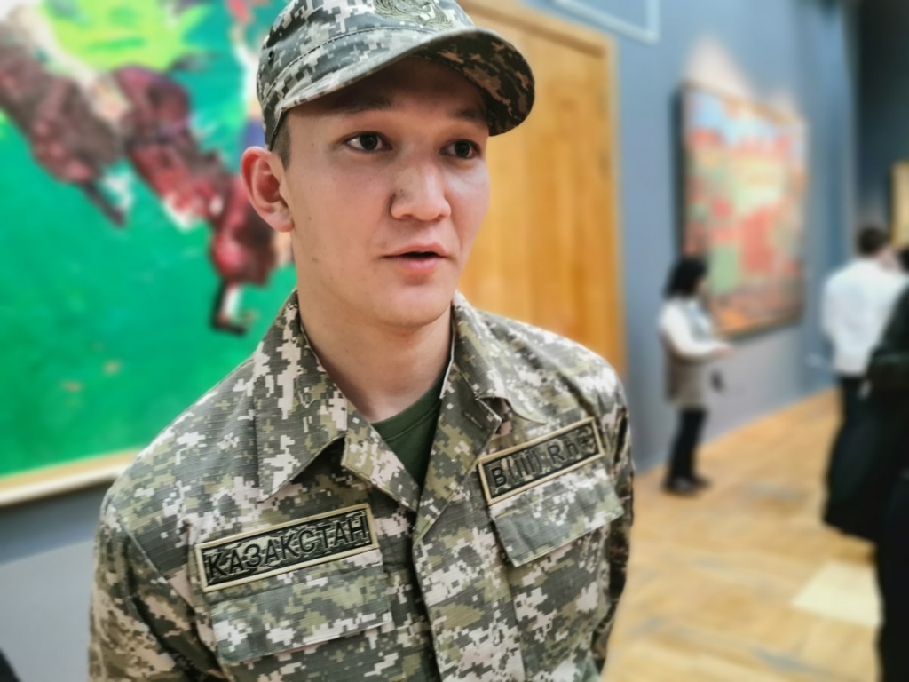 Мирас Кумарбек - студент1-го курса военной кафедры КазНИТУ имени К.И. Сатпаева