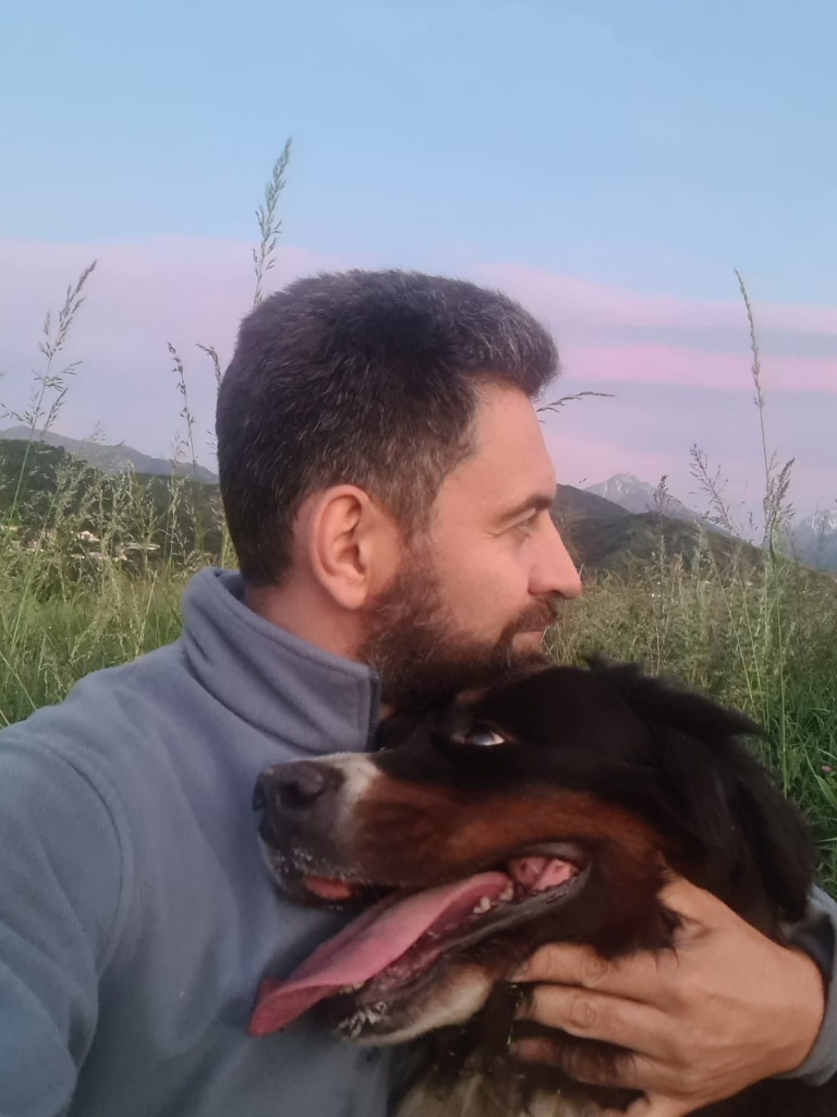 Александр Суворов с собакой Эллой