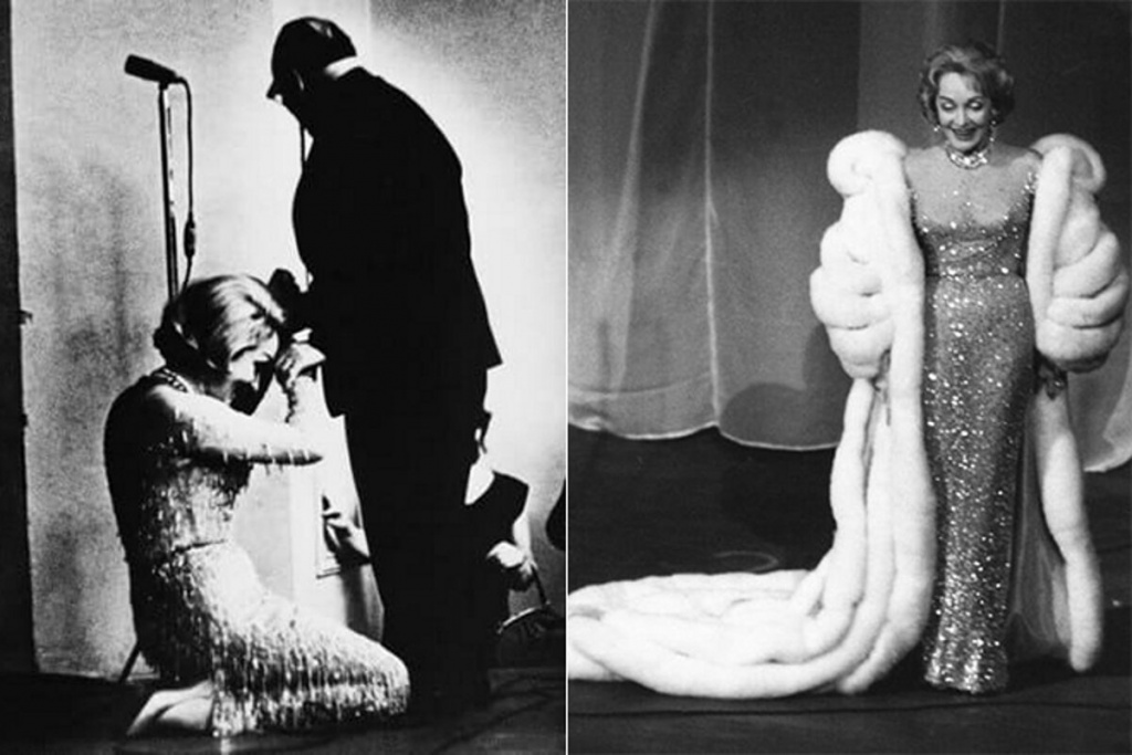 Перед Константином Паустовским стоит на коленях Марлен Дитрих