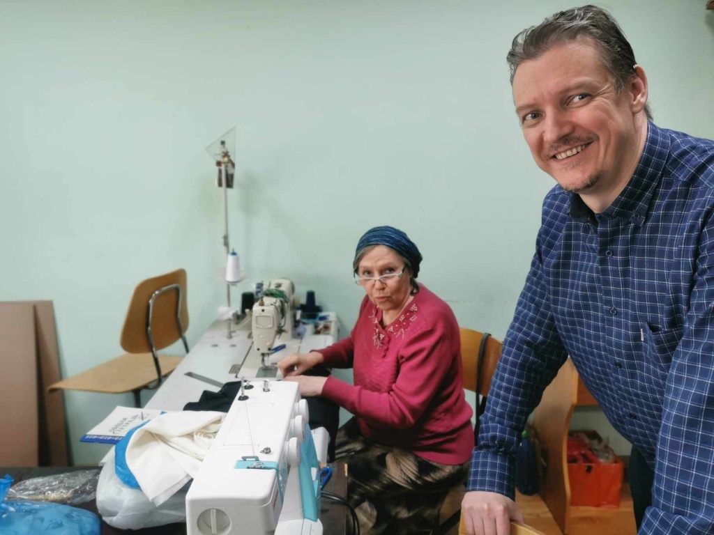 Надежда Александровна и иеромонах Роман