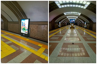 Ограждения с двойной функцией тестируют в алматинском метро