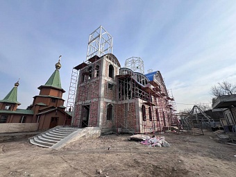В Алматы продолжается строительство нового храма 
