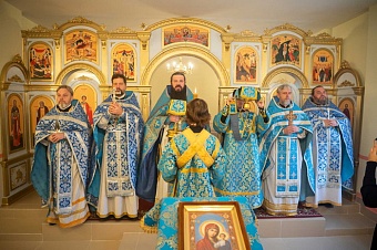 Первая после реконструкции Литургия состоялась в храме Костанайской области 