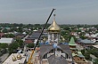 На строящийся в Алматы храм установлены купола 